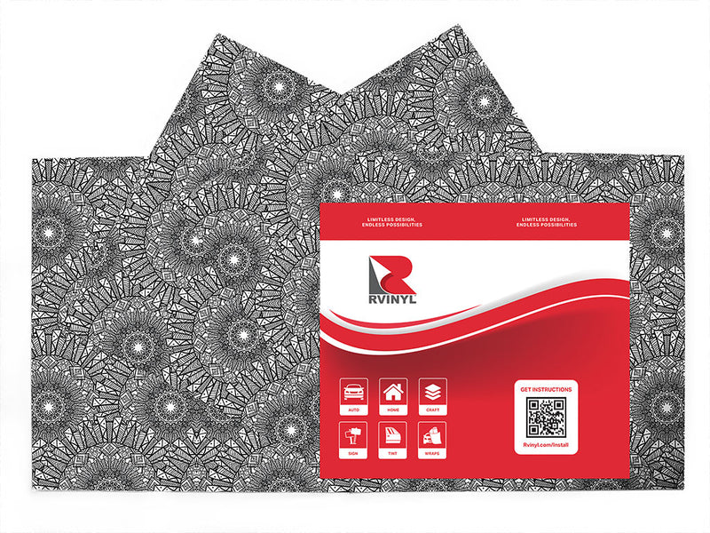 aztek sun mandala Craft Vinyl Sheet Pack