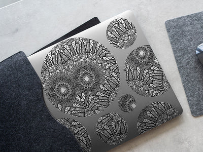 aztek sun mandala DIY Laptop Stickers