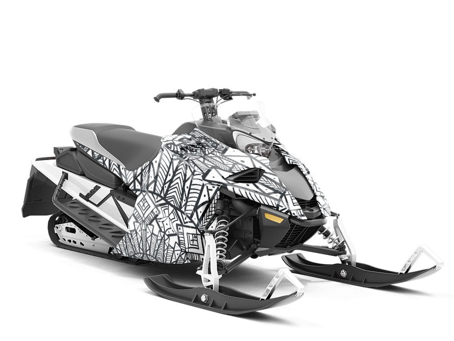 Aztek Sun Mandala Custom Wrapped Snowmobile