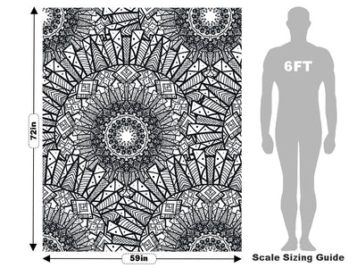 Aztek Sun Mandala Vehicle Wrap Scale~Rwraps Series 914 Aztek Sun Mandala Measurements~1