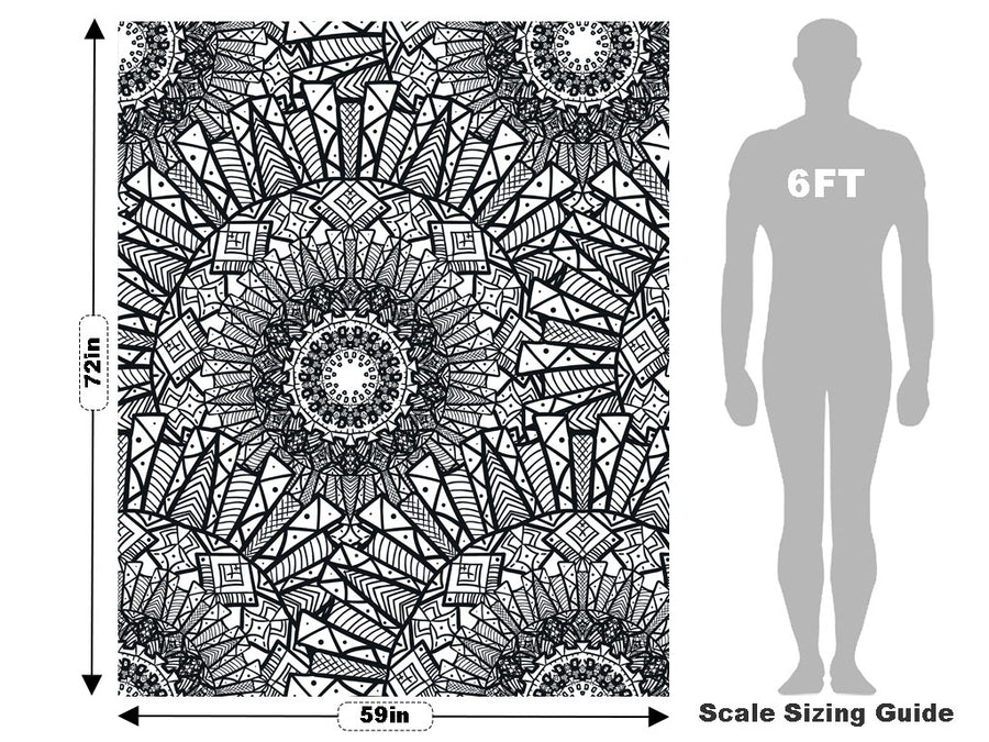 Aztek Sun Mandala Vehicle Wrap Scale~Rwraps Series 914 Aztek Sun Mandala Measurements~1