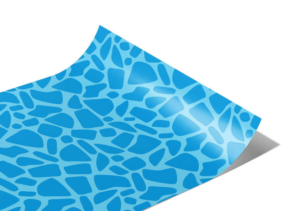 Azure  Cobblestone Vinyl Wraps~Rwraps Series 914 Digitally Printed Vinyl Wrap~1