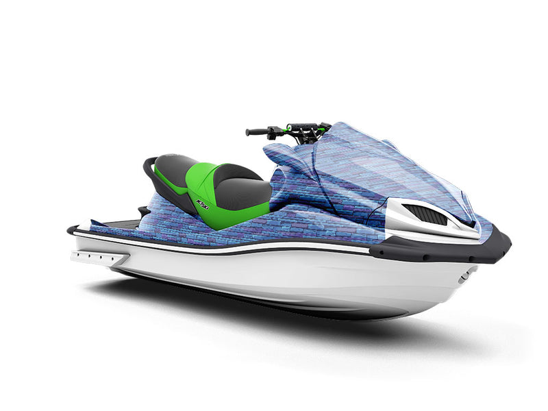 Azure  Brick Jet Ski Vinyl Customized Wrap