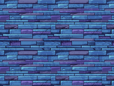Azure  Brick Vinyl Wrap Pattern~Rwraps Series 914 Digitally Printed Vinyl Wrap~0