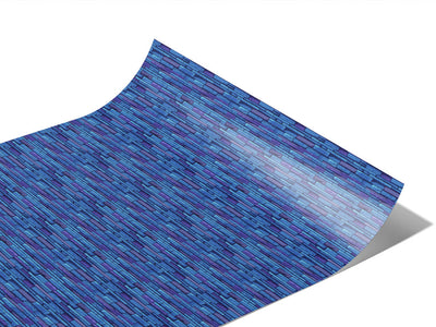 Azure  Brick Vinyl Wraps~Rwraps Series 914 Digitally Printed Vinyl Wrap~1