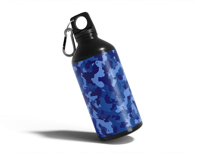 azure flecktarn camouflage Water Bottle DIY Stickers