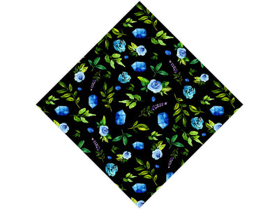 Azure Rose Floral Vinyl Wrap Pattern