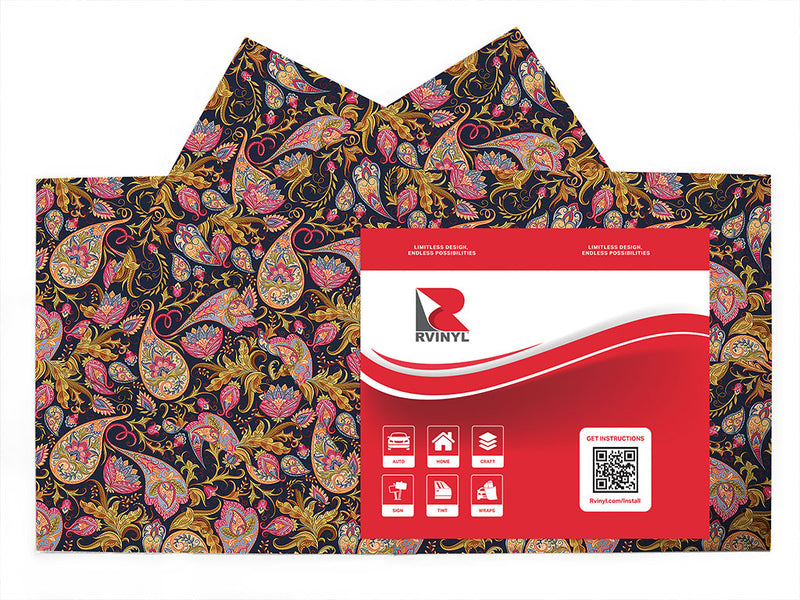 babushka babushka paisley Craft Vinyl Sheet Pack