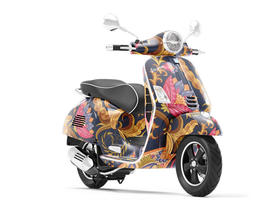 Babushka Babushka Paisley Vespa Scooter Wrap Film