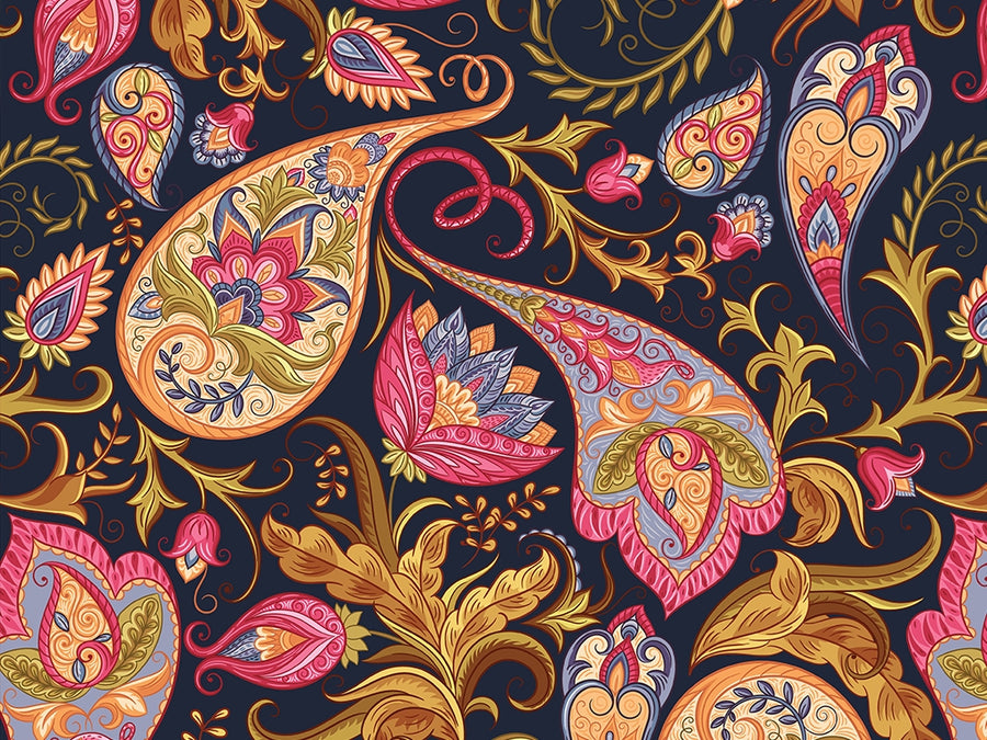 Babushka Babushka Paisley Vinyl Wrap Pattern~Rwraps Series 914 Digitally Printed Vinyl Wrap~0
