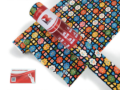 babushka rose mosaic Craft Vinyl Roll
