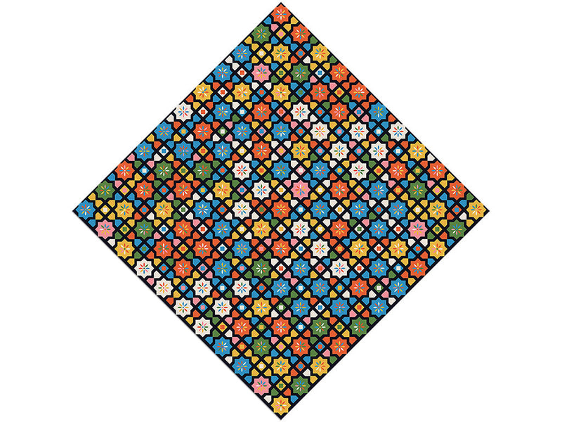 Babushka Rose Mosaic Vinyl Wrap Pattern