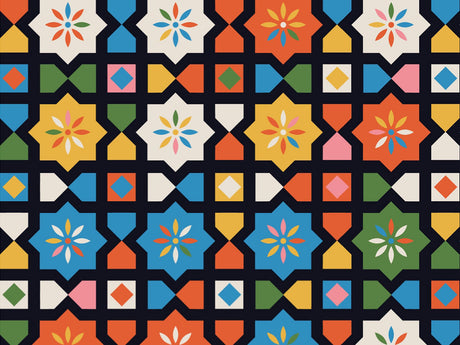 Babushka Rose Mosaic Vinyl Wrap Pattern~Rwraps Series 914 Digitally Printed Vinyl Wrap~0