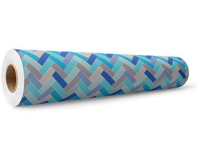 Baby Blue Brick Wrap Film Wholesale Roll~Rwraps Series 914 Digitally Printed Vinyl Roll~5