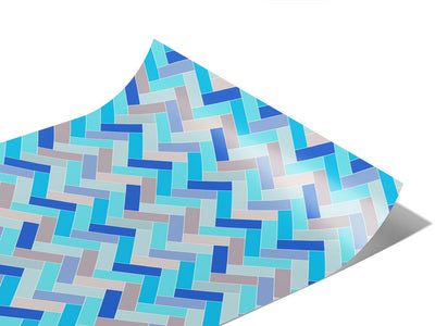 Baby Blue Brick Vinyl Wraps~Rwraps Series 914 Digitally Printed Vinyl Wrap~1