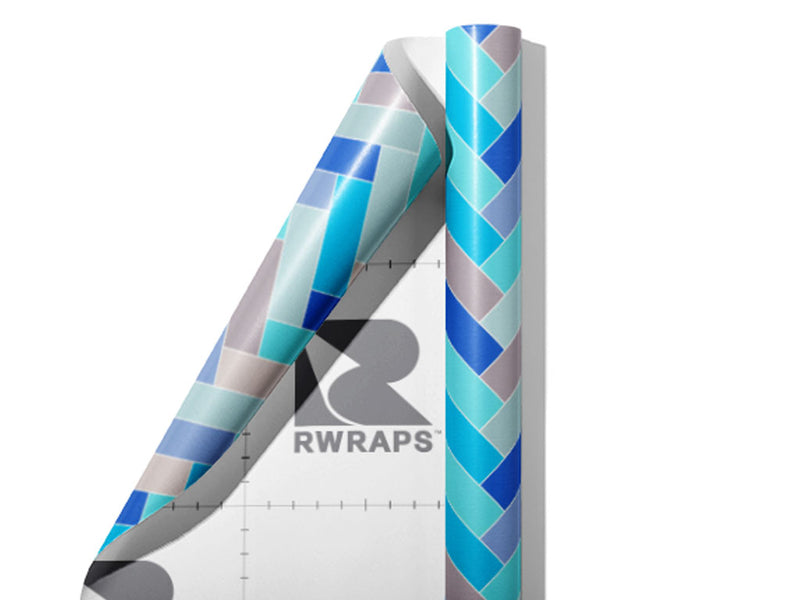 Baby Blue Brick Wrap Film Sheets~Rwraps Series 914 Baby Blue Brick Scrolled Sheet~4