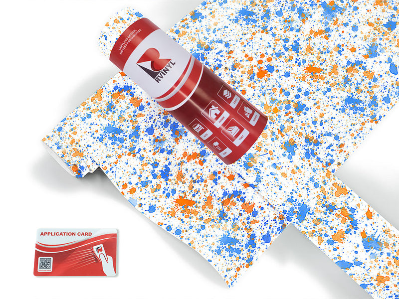baby blues paint splatter Craft Vinyl Roll