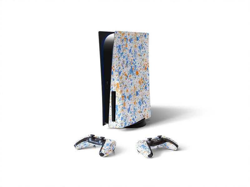 baby blues paint splatter Sony PS5 DIY Skin