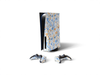 baby blues paint splatter Sony PS5 DIY Skin