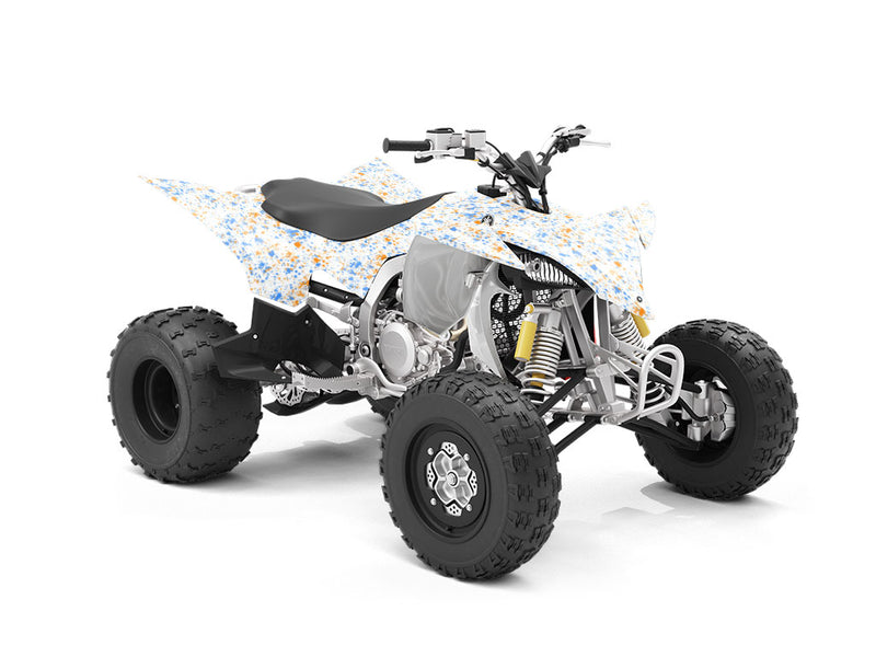 Baby Blues Paint Splatter ATV Wrapping Vinyl