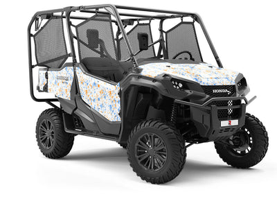 Baby Blues Paint Splatter Utility Vehicle Vinyl Wrap