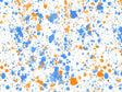 Baby Blues Paint Splatter Vinyl Wrap Pattern~Rwraps Series 914 Digitally Printed Vinyl Wrap~0