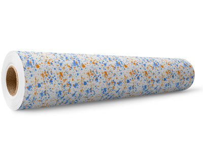 Baby Blues Paint Splatter Wrap Film Wholesale Roll~Rwraps Series 914 Digitally Printed Vinyl Roll~5