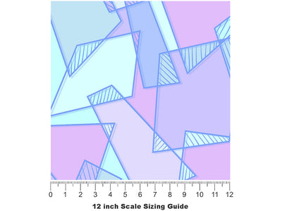 Baby Breath Mosaic Vinyl Film Pattern Size 12 inch Scale~Rwraps Baby Breath Mosaic Sizing Chart~2