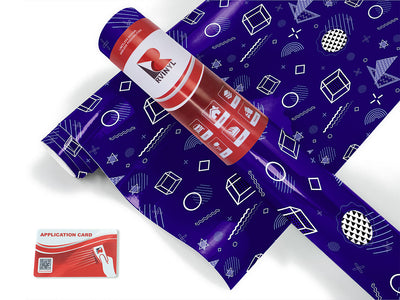 back again abstract geometric Craft Vinyl Roll