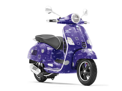 Back Again Abstract Vespa Scooter Wrap Film