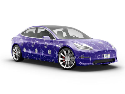 Back Again Abstract Vehicle Vinyl Wrap