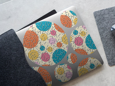 background noise abstract geometric DIY Laptop Stickers