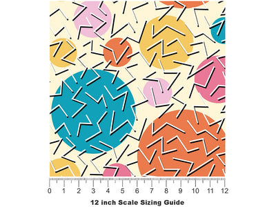 Background Noise Abstract Vinyl Film Pattern Size 12 inch Scale~Rwraps Background Noise Abstract Sizing Chart~2