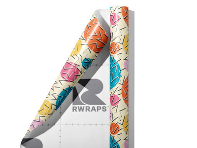 Background Noise Abstract Wrap Film Sheets~Rwraps Series 914 Background Noise Abstract Scrolled Sheet~3