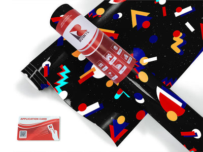 background retro abstract geometric Craft Vinyl Roll