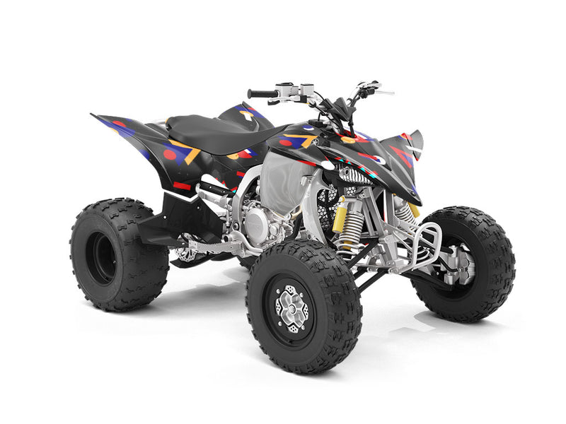 Background Retro Abstract ATV Wrapping Vinyl