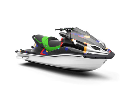 Background Retro Abstract Jet Ski Vinyl Customized Wrap