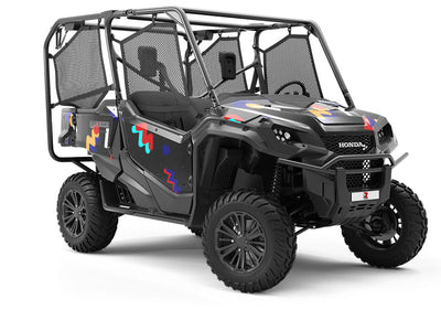 Background Retro Abstract Utility Vehicle Vinyl Wrap