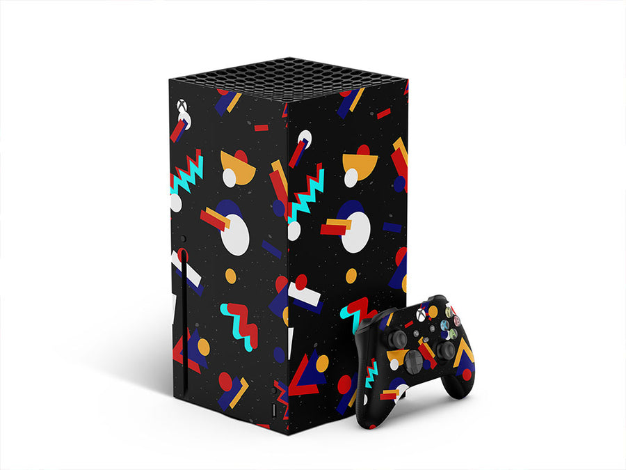 background retro abstract geometric XBOX DIY Decal