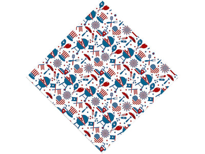 Backyard Barbecue Americana Vinyl Wrap Pattern
