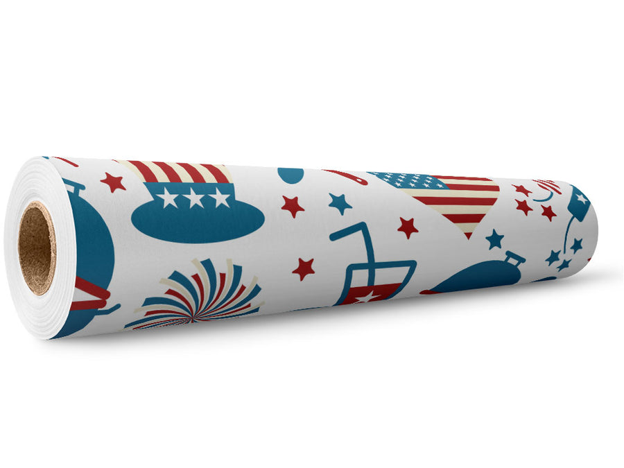 Backyard Barbecue Americana Wrap Film Wholesale Roll~Rwraps Series 914 Digitally Printed Vinyl Roll~5