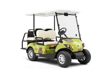 Backyard Explorations Camping Wrapped Golf Cart