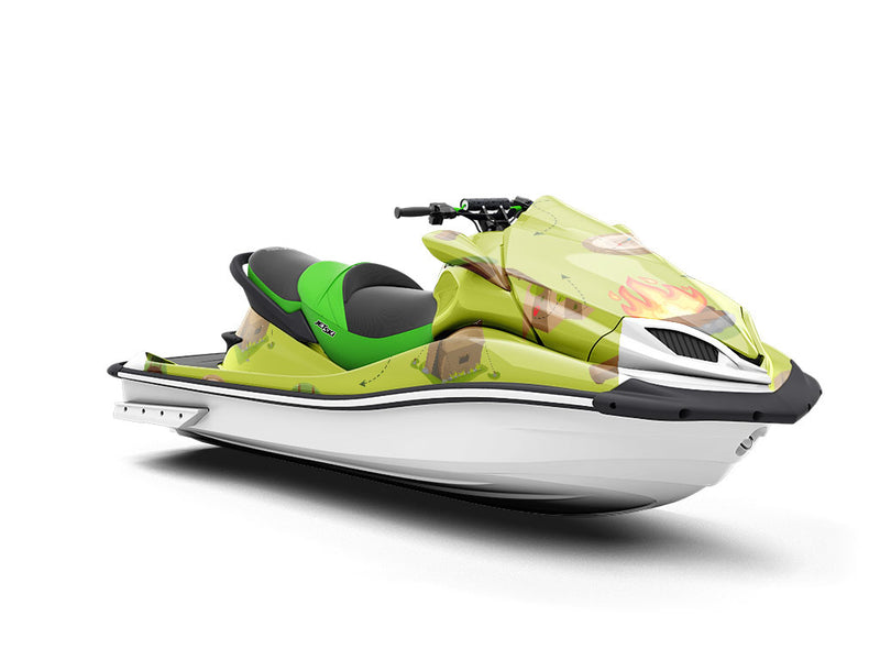Backyard Explorations Camping Jet Ski Vinyl Customized Wrap