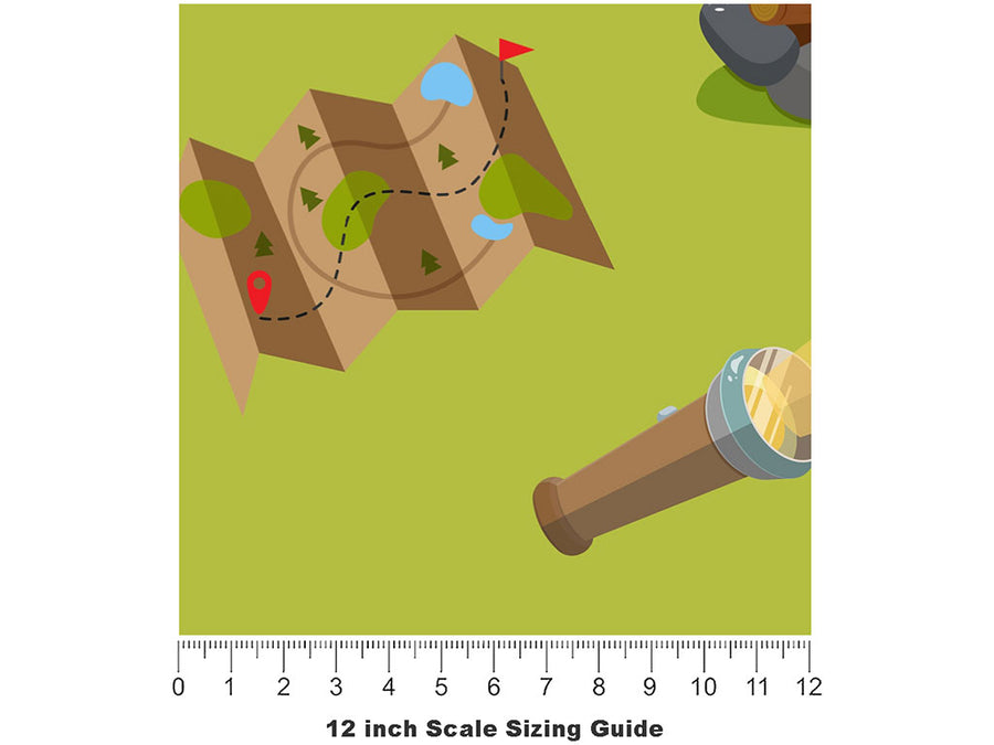 Backyard Explorations Camping Vinyl Film Pattern Size 12 inch Scale~Rwraps Backyard Explorations Camping Sizing Chart~2