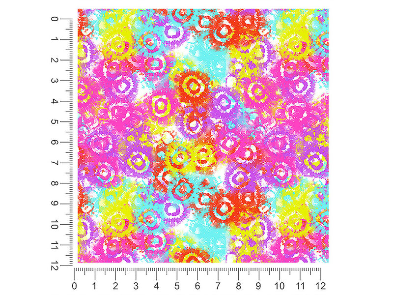 bacterial beauty tie dye 1ft x 1ft Craft Sheets