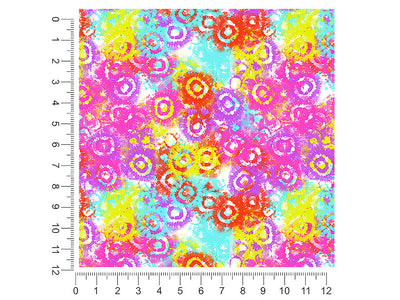 bacterial beauty tie dye 1ft x 1ft Craft Sheets