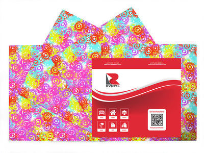 bacterial beauty tie dye Craft Vinyl Sheet Pack