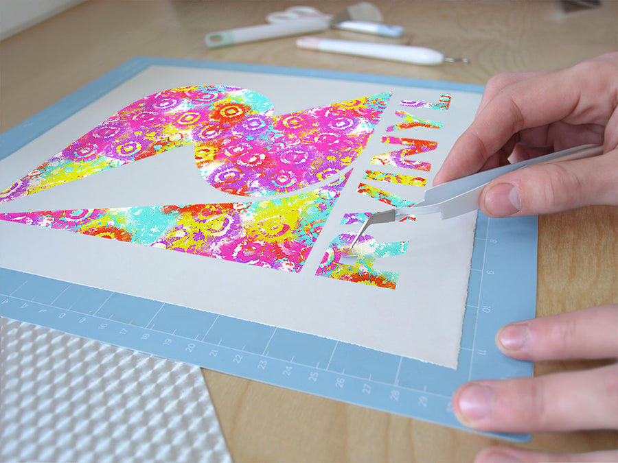 bacterial beauty tie dye Easy Weed Craft Vinyl