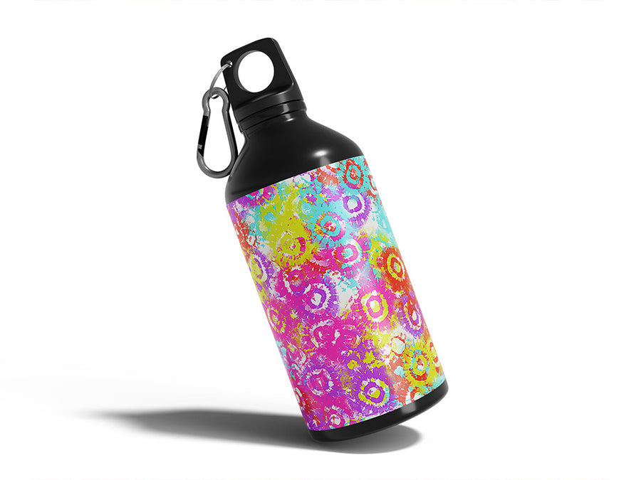 bacterial beauty tie dye Water Bottle DIY Stickers