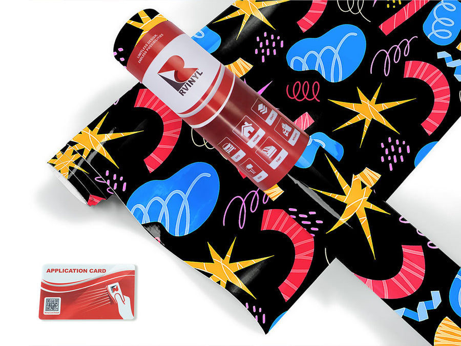 bad boy abstract geometric Craft Vinyl Roll